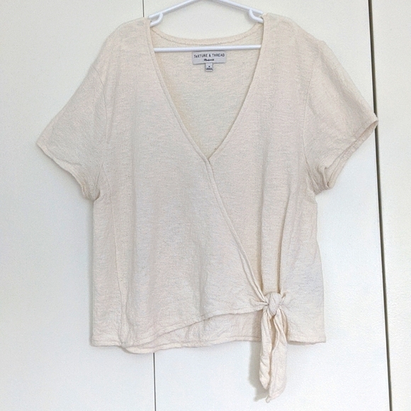Madewell Texture & Thread Wrap-Tie Top Vintage - Picture 2 of 10